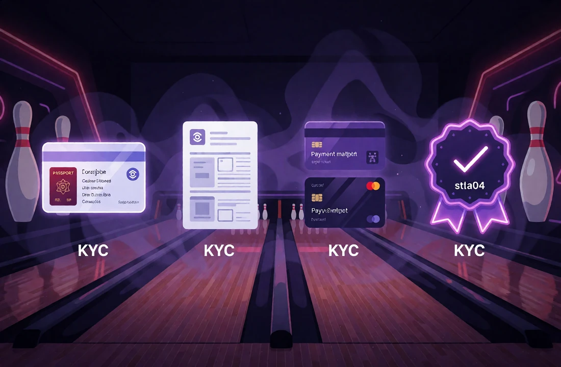 Vier KYC-Schritte bei DudeSpin: Ausweis, Adressnachweis, Zahlungsmittelnachweis und Verifizierungsstatus